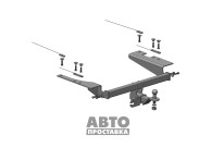 Dispozitiv de remorcare detașabil Inserție pătrată - Toyota Alphard Monovolum 2008-2015 - фото товара в интернет магазине autoprostavka