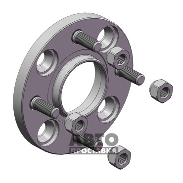 Distanțiere roți pentru Smart 15 mm 4x114,3 dia 67,1 (STUD12x1.5)
